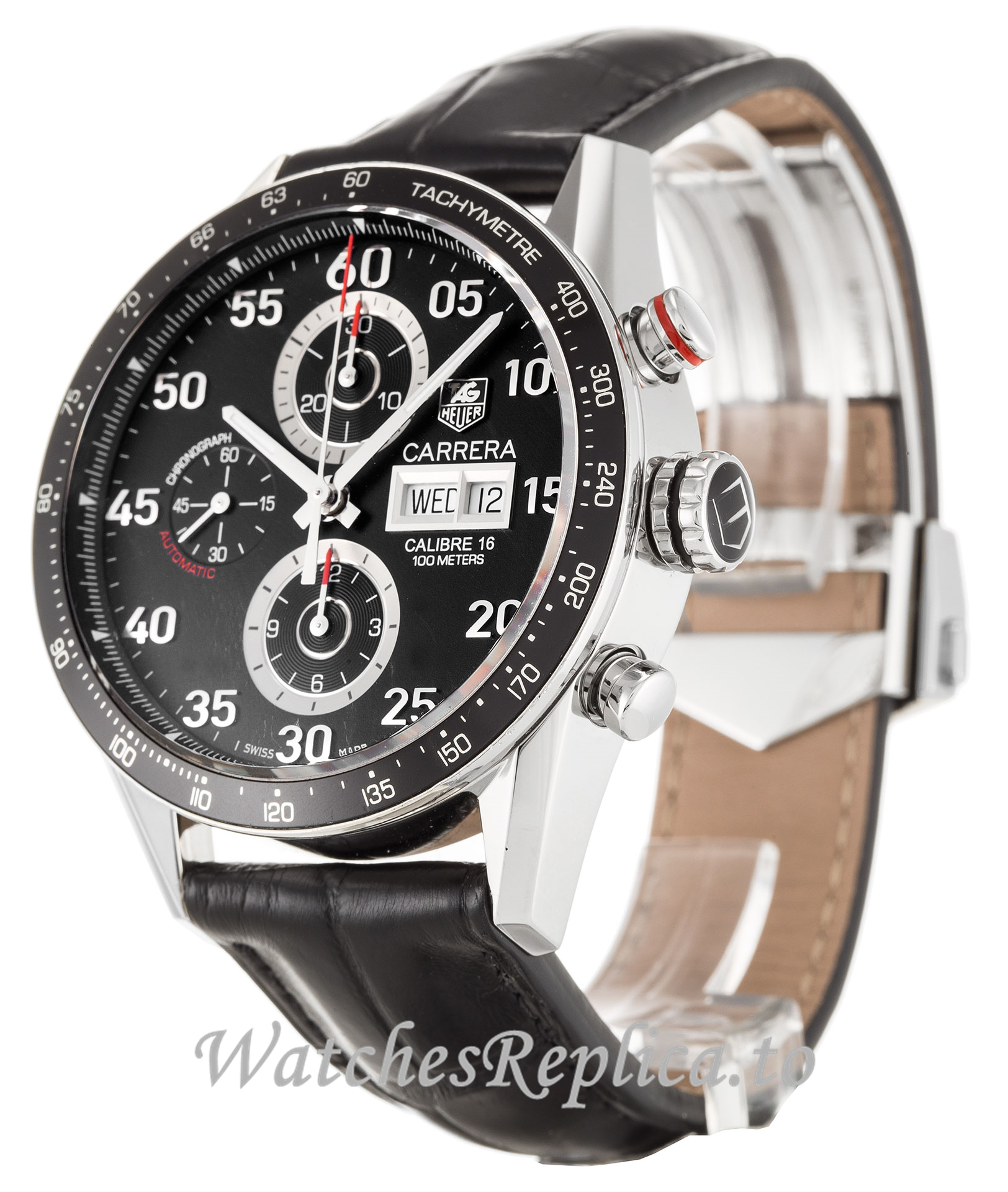 Tag Heuer Carrera Black Dial CV2A10.FC6235-43 MM - WatchesReplica.is