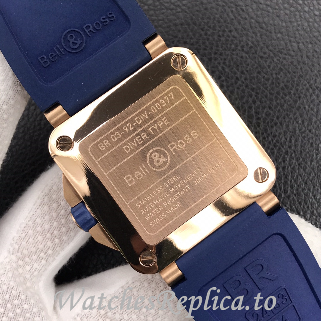 Bell Ross Replica BR 03 BR0392-CAMO-CE/SRB Rubber strap 42MM - WatchesReplica.is