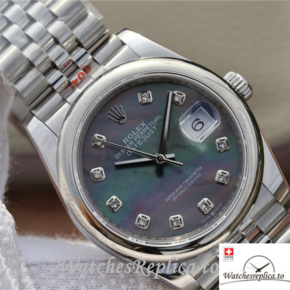 Swiss Rolex Datejust Replica 116200 Stainless steel strap 36MM - WatchesReplica.is