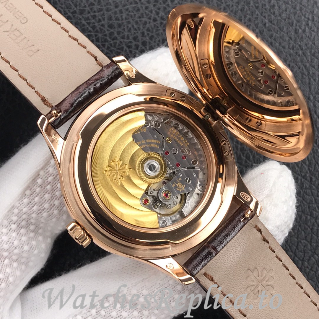 Patek Philippe Replica Calatrava 5227 Leather strap 39MM - WatchesReplica.is