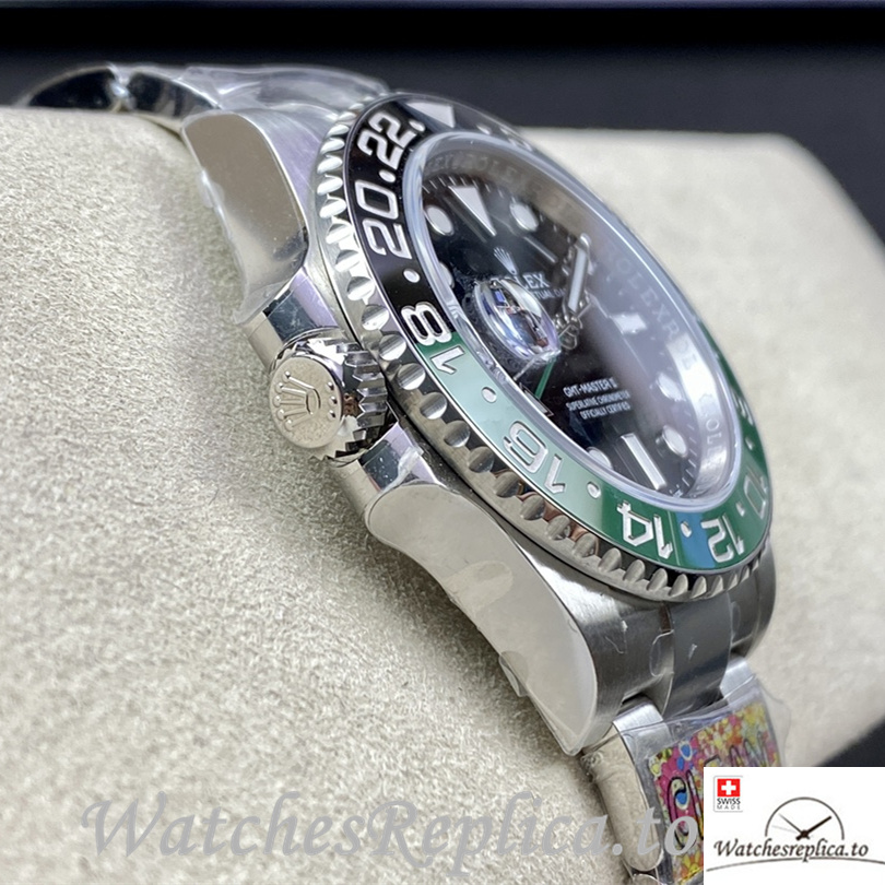 Swiss Rolex GMT Master Replica 126720 Stainless steel strap 40MM - WatchesReplica.is