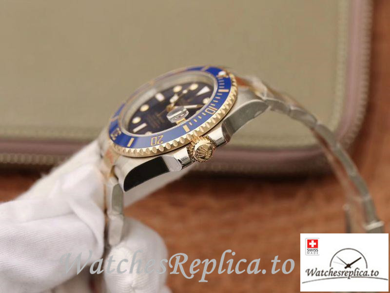 Swiss Rolex Submariner Date Replica 116613 Blue Bezel 40.5MM - WatchesReplica.is