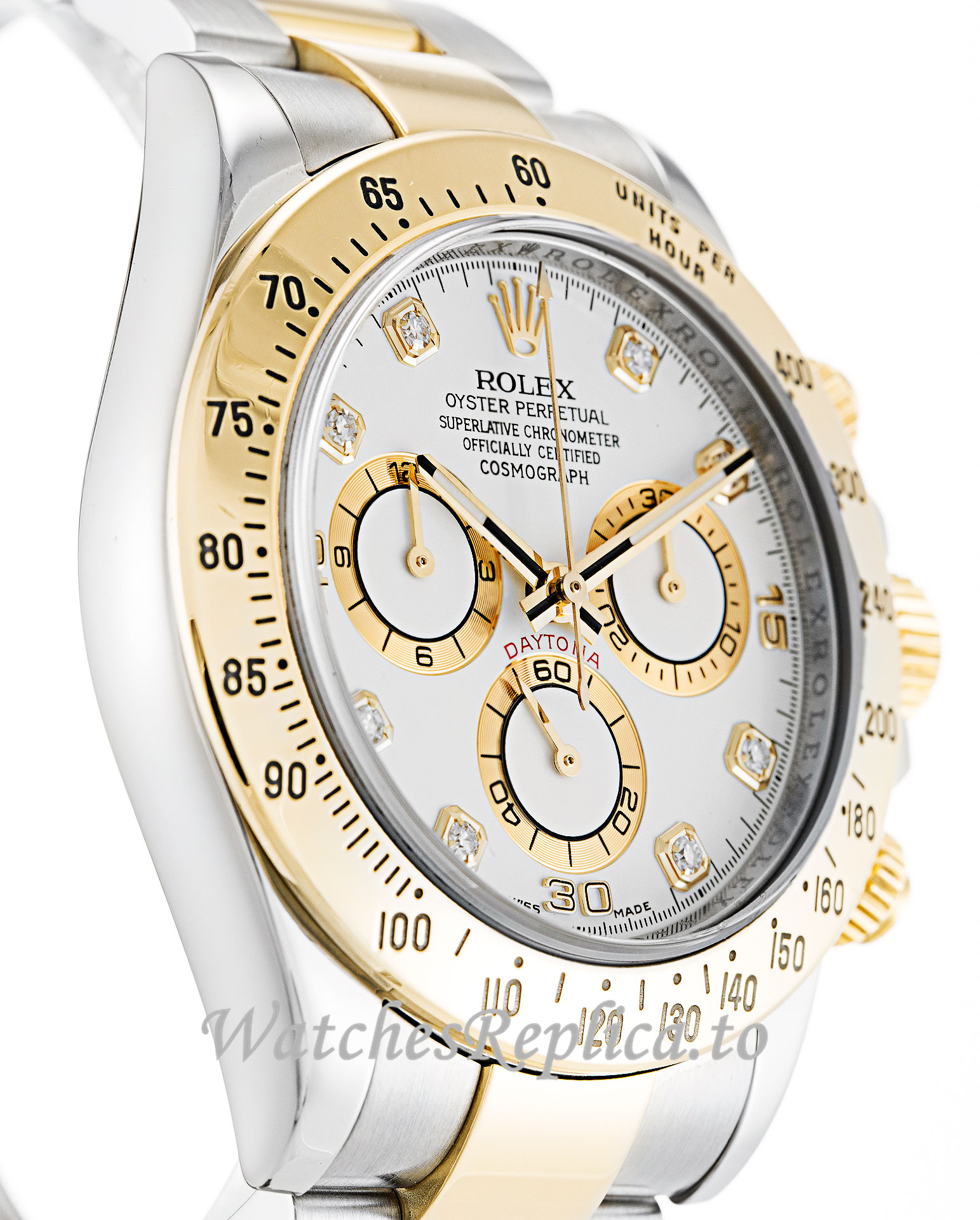Rolex Daytona White Diamond Dial 116523 - WatchesReplica.is