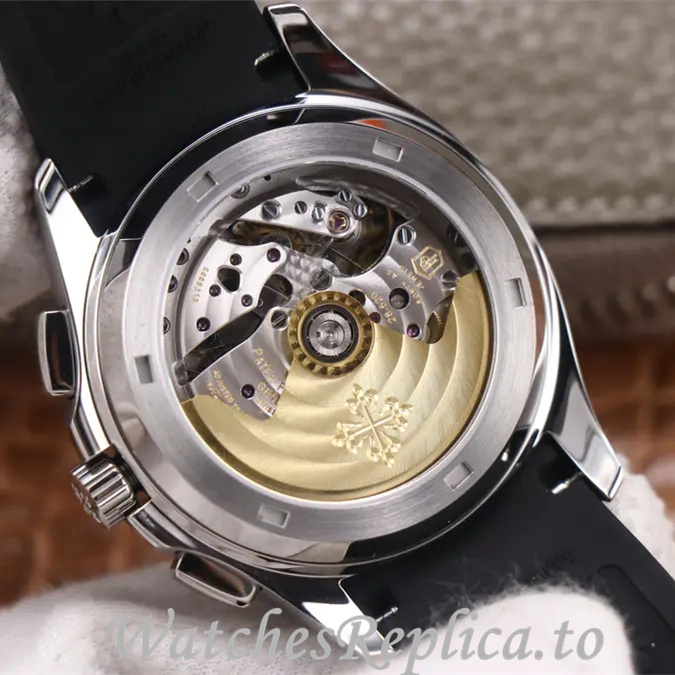 Patek Philippe Replica Aquanaut 5968A-001 Rubber strap 40MM - WatchesReplica.is
