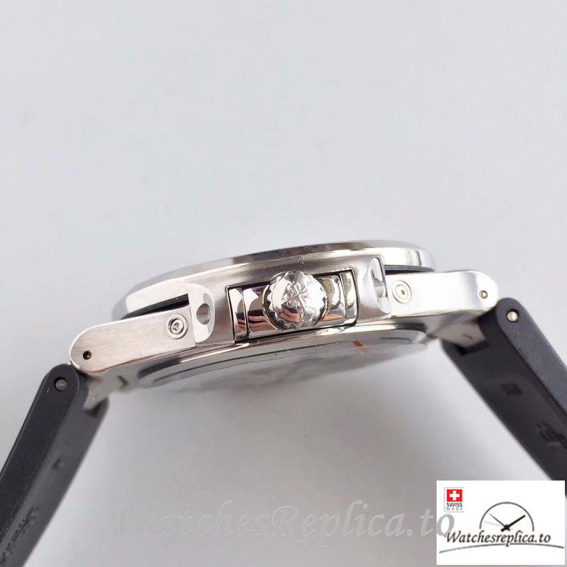 Swiss Patek Philippe Nautilus Annual Calendar Moonphas Replica 5726A Black Strap 40.5MM - WatchesReplica.is