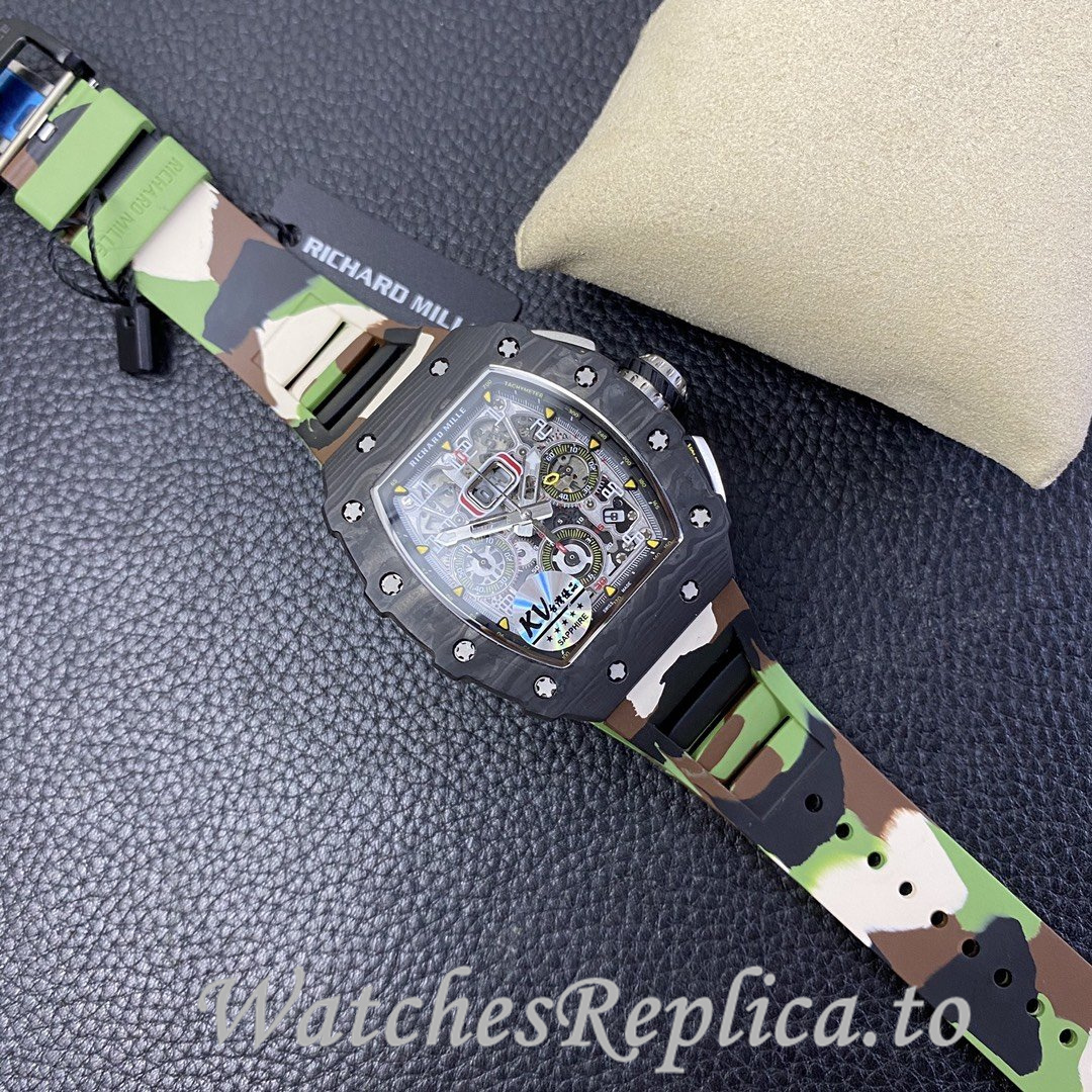 Richard Mille Replica RM-011 Rubber strap 50MM - WatchesReplica.is