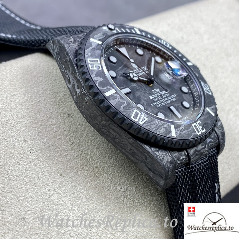 Swiss Rolex Sea Dweller Replica Canvas strap 40MM White - WatchesReplica.is