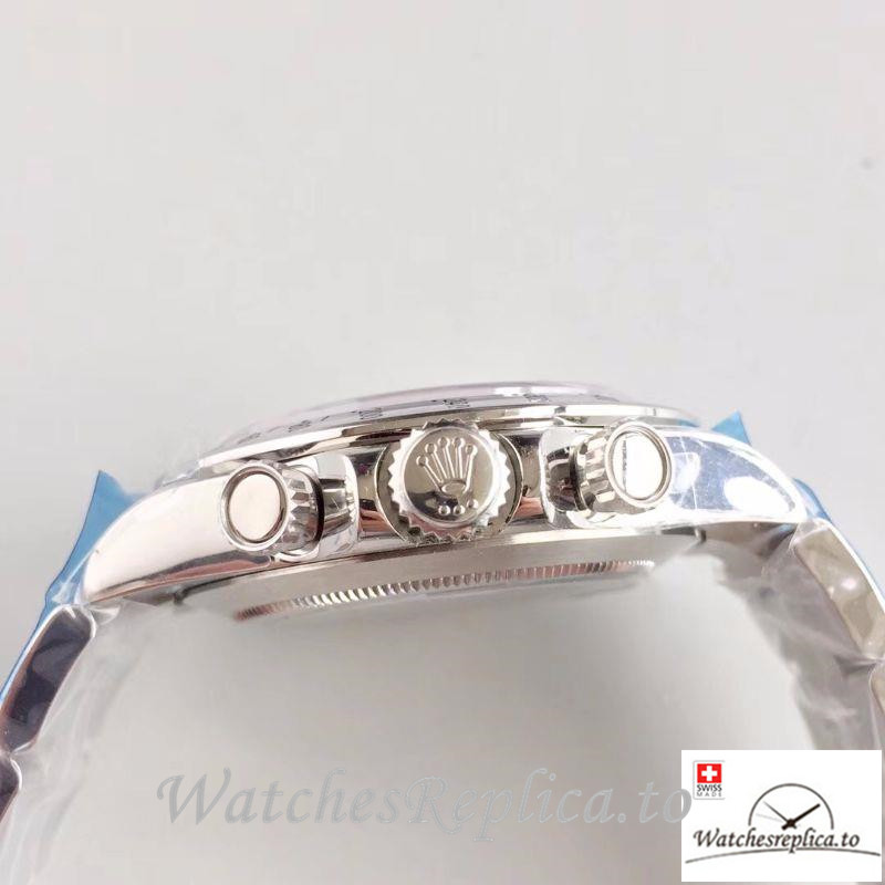 Swiss Rolex Daytona Cosmograph Replica 116520 003 Silver Strap 40MM - WatchesReplica.is