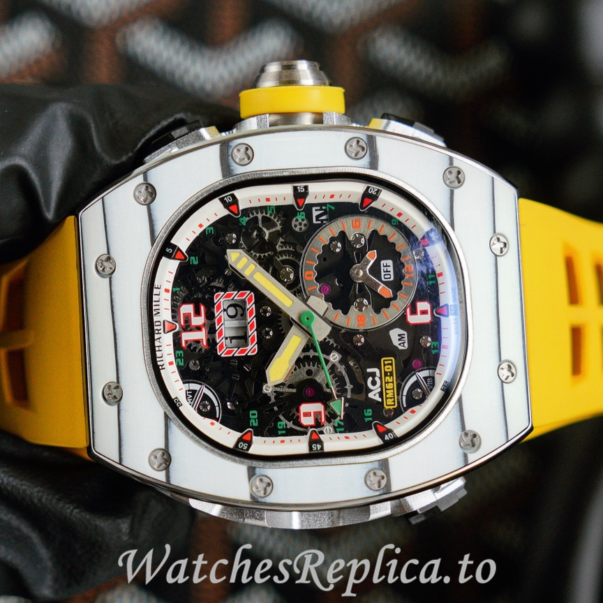 Richard Mille Replica RM62-01 Rubber strap 50MM - WatchesReplica.is