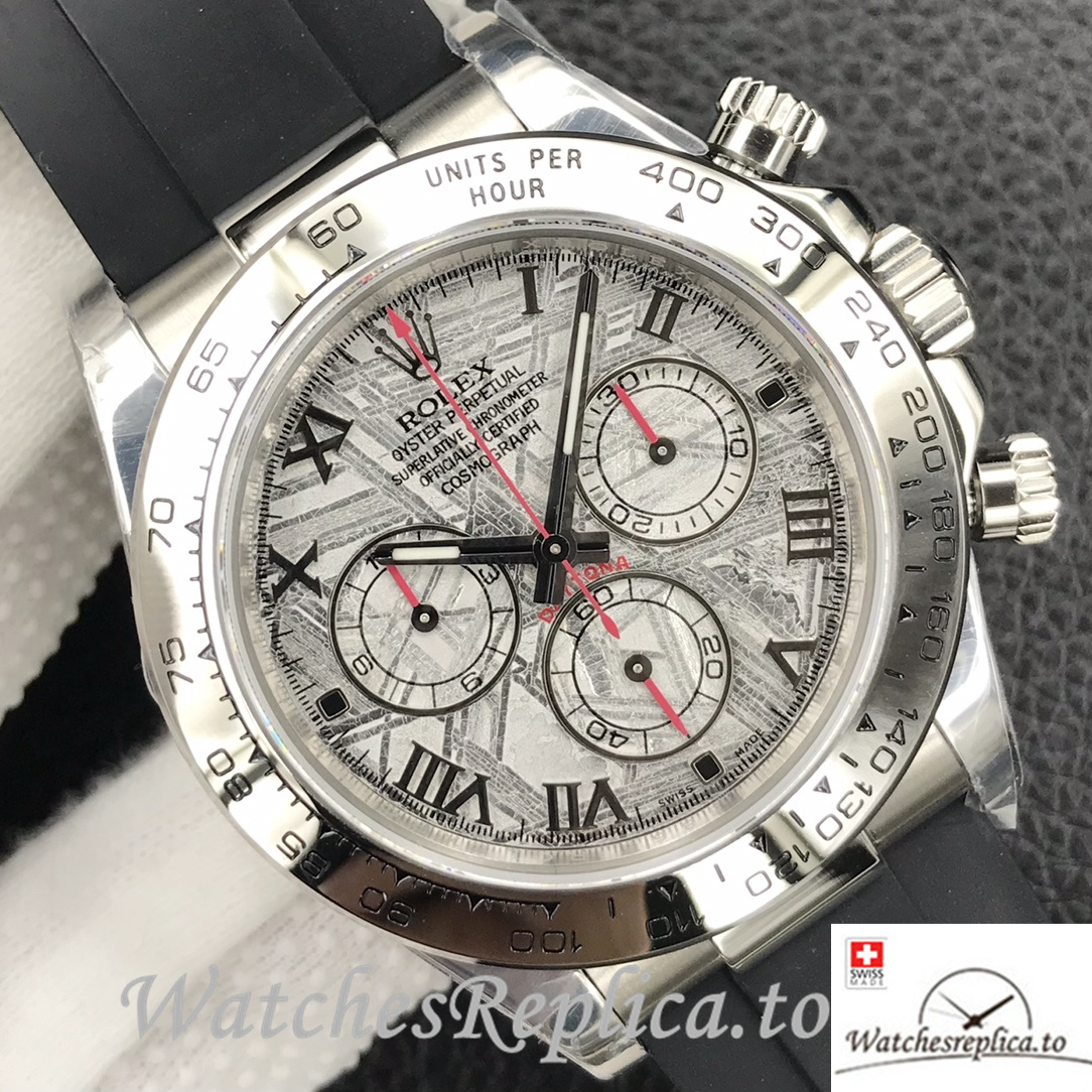 Swiss Rolex Daytona Replica 116520 Rubber strap 40MM - WatchesReplica.is