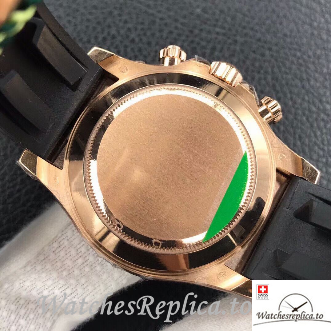 Swiss Rolex Daytona Replica 116515LN Rubber strap 40MM - WatchesReplica.is