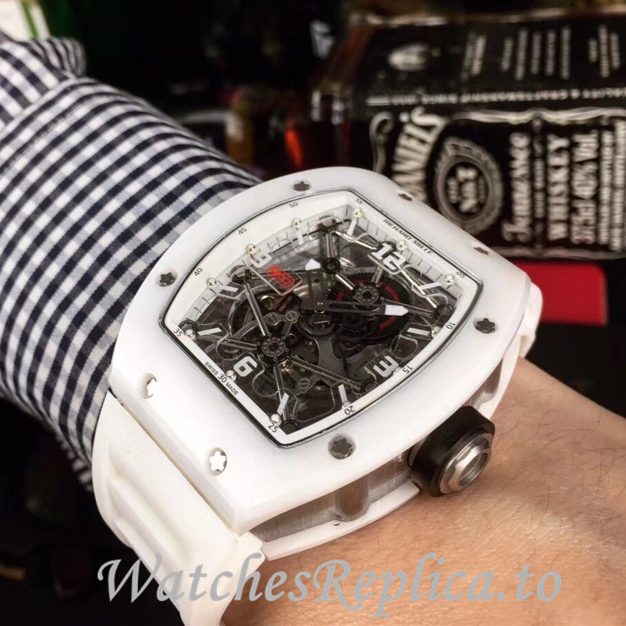 Richard Mille Replica RM012 Rubber strap 50MM - WatchesReplica.is