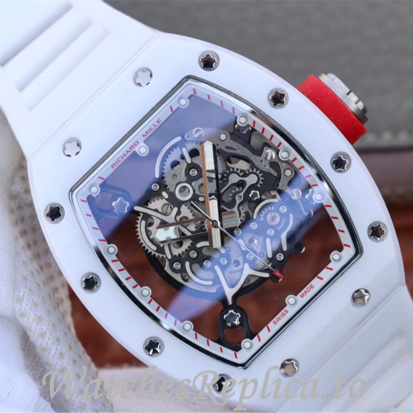 Richard Mille Replica RM055 Rubber strap 50MM - WatchesReplica.is