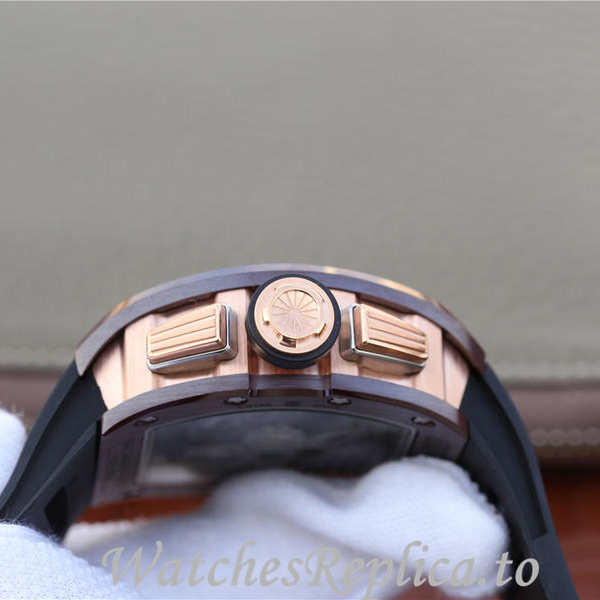Richard Mille Replica RM011 Rubber strap 50MM - WatchesReplica.is