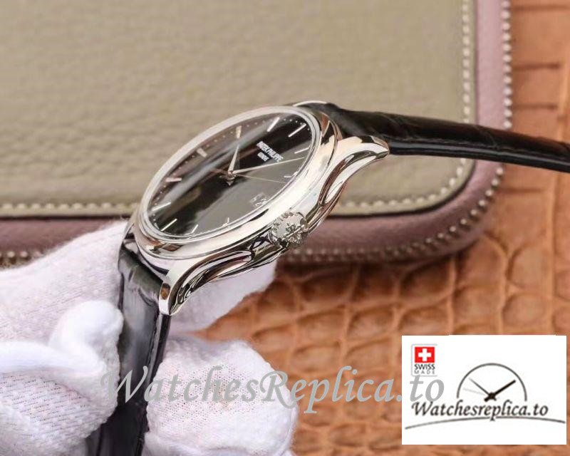 Swiss Patek Philippe Calatrava Replica 5227G-010 Black Strap 39MM×10.2MM - WatchesReplica.is