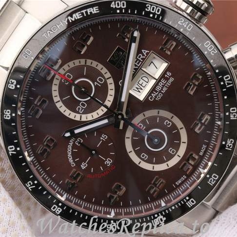 Tag Heuer Replica Carrera Stainless steel strap 43MM - WatchesReplica.is