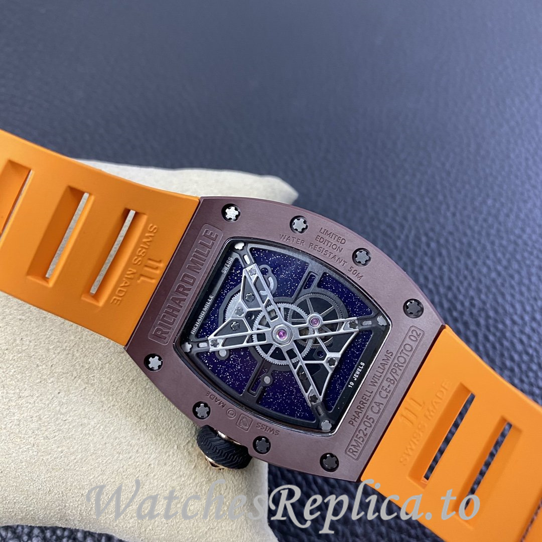 Richard Mille Replica RM52-05 Rubber strap 50MM - WatchesReplica.is