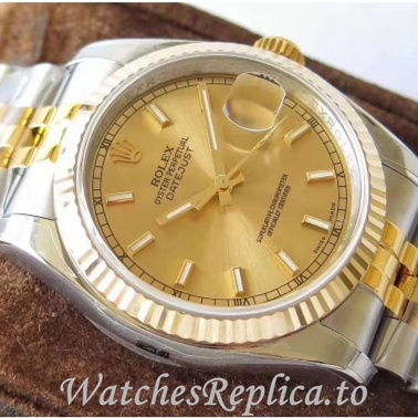 Swiss Rolex Datejust Replica 116233 Stainless steel strap 36MM - WatchesReplica.is