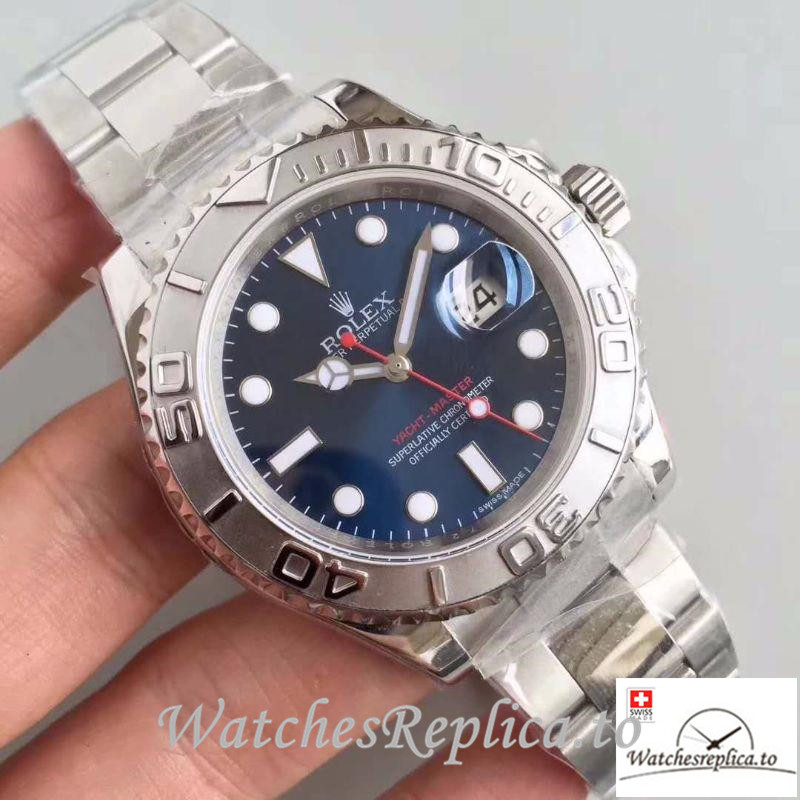 Swiss Rolex Yacht Master Replica 116622 001 Silver Strap 40MM - WatchesReplica.is
