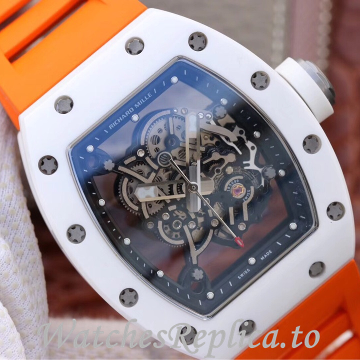 Richard Mille Replica RM055 Rubber strap 50MM - WatchesReplica.is
