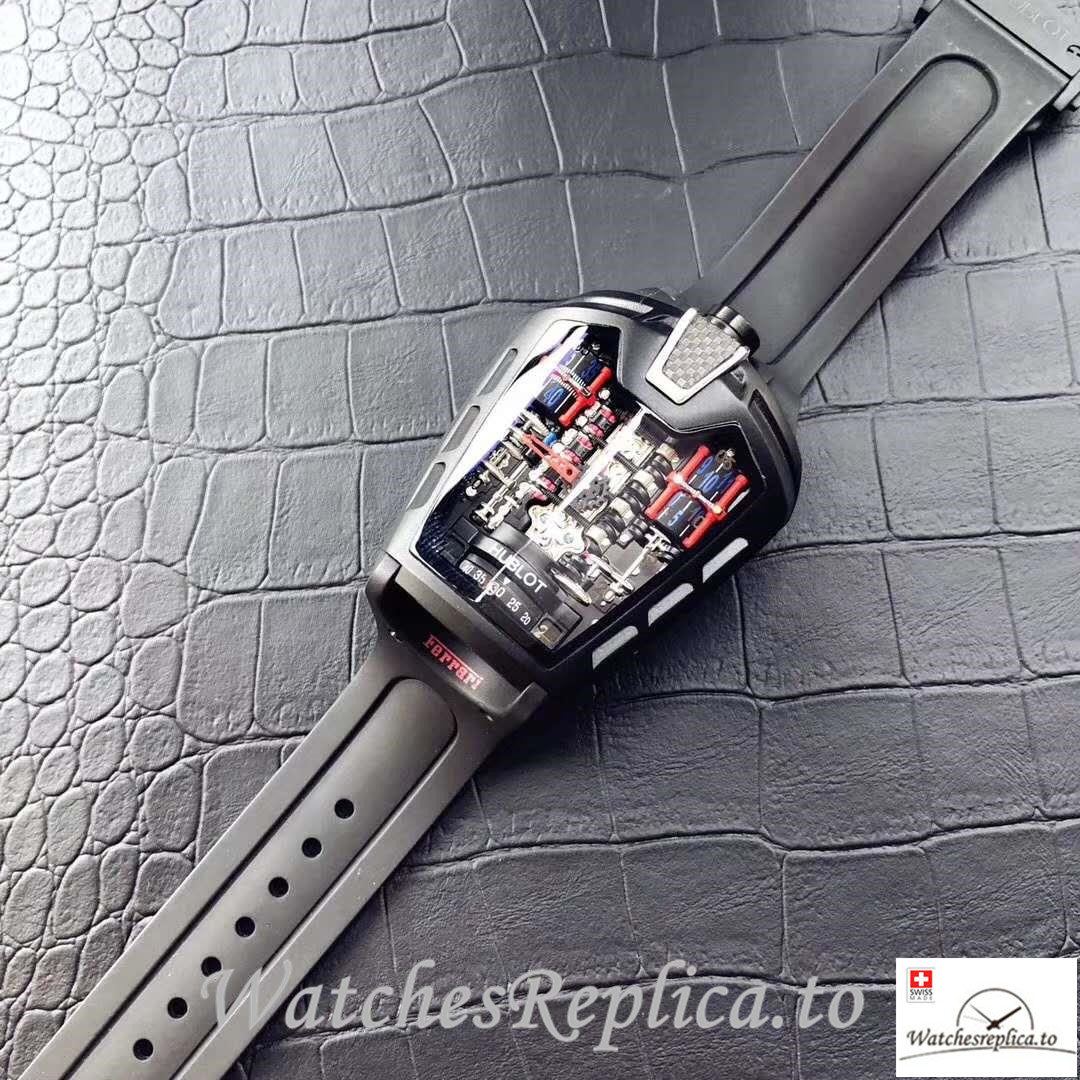 Swiss Hublot LaFerrari Replica 905.ND.0001.RX Black Strap 50MM X 45MM X 30MM - WatchesReplica.is