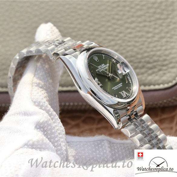 Swiss Rolex Datejust Replica 116200 Stainless steel strap 36MM - WatchesReplica.is