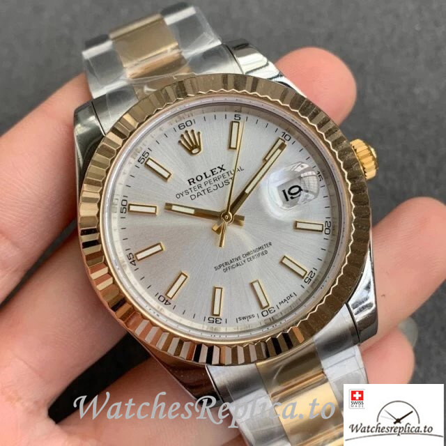Swiss Rolex Datejust Replica 126333-0001 Stainless steel strap 41MM - WatchesReplica.is