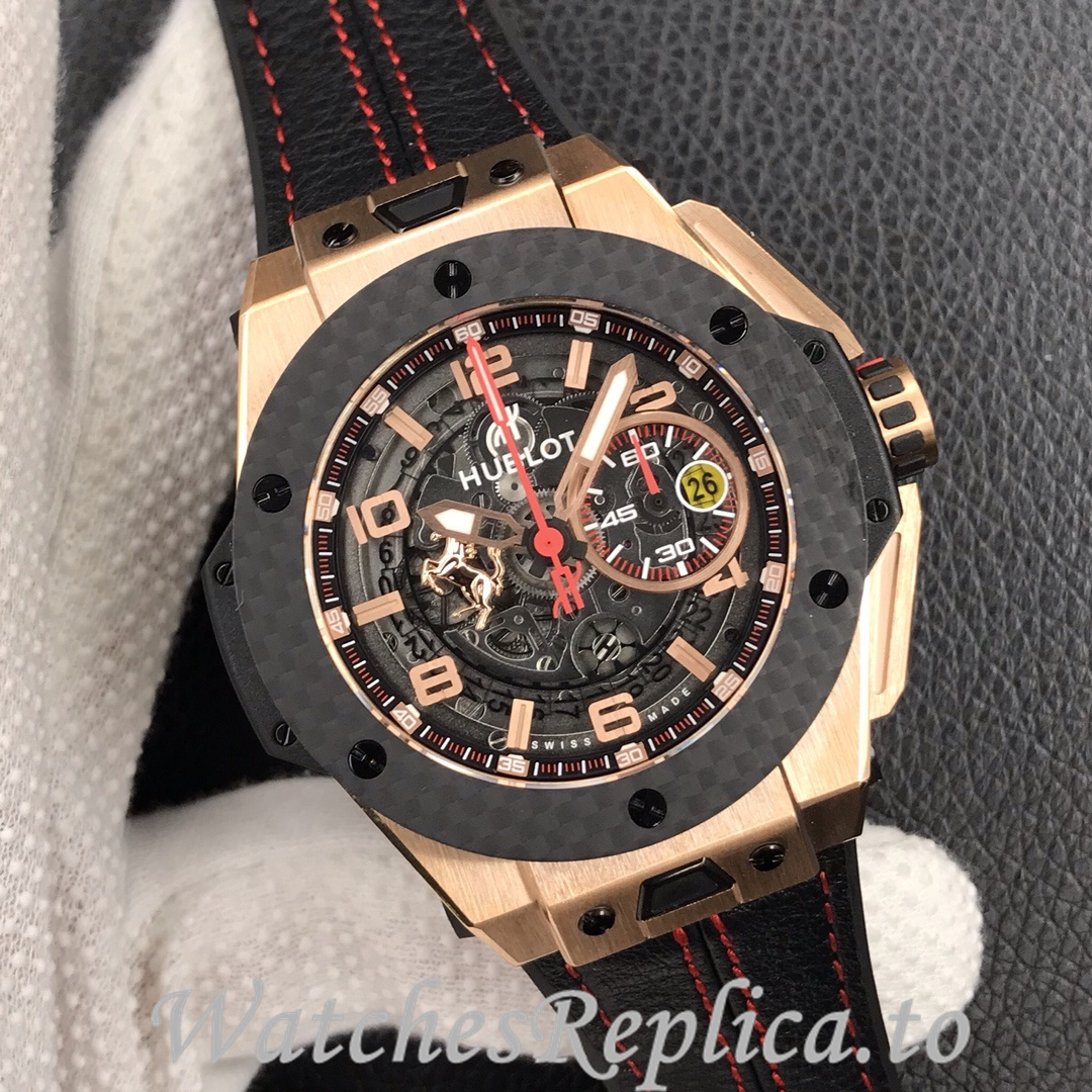 Hublot Replica King Power F1 Rubber strap 45MM - WatchesReplica.is