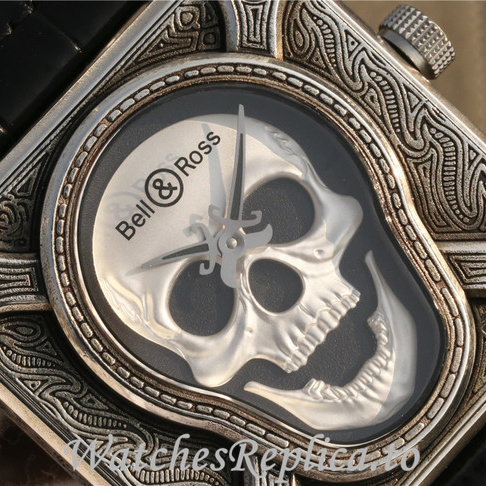 Bell Ross Replica Leather strap 46MM - WatchesReplica.is