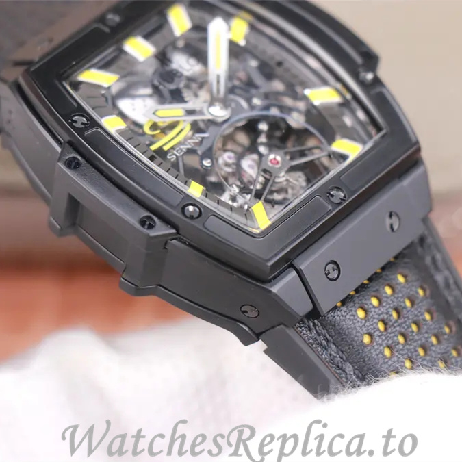 Hublot Replica MASTERPIECE Series Leather strap 45MM - WatchesReplica.is