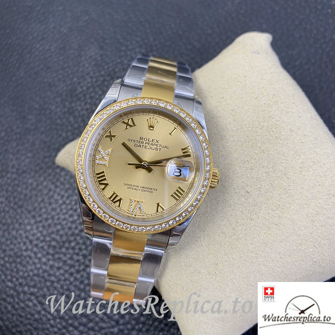 Swiss Rolex Datejust Replica 126233 Stainless steel strap 36MM - WatchesReplica.is