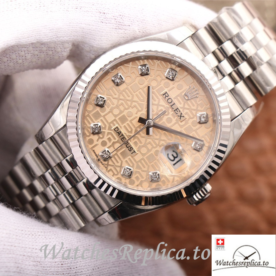 Swiss Rolex Datejust Replica 126233 Stainless steel strap 36MM - WatchesReplica.is