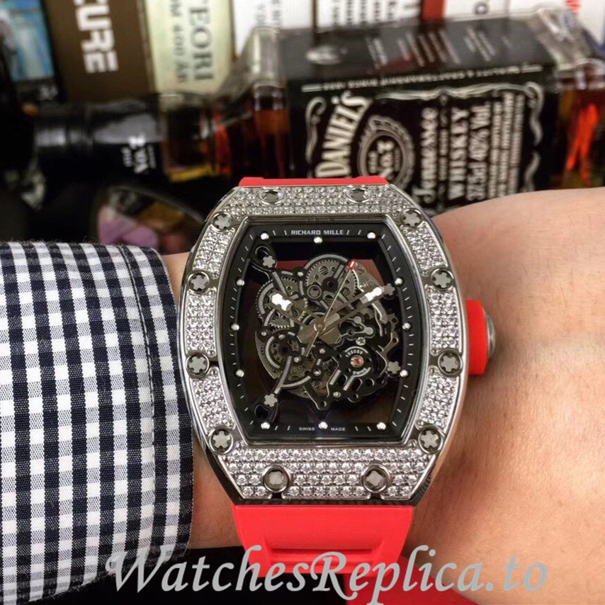 Richard Mille Replica RM055 Rubber strap 50MM - WatchesReplica.is