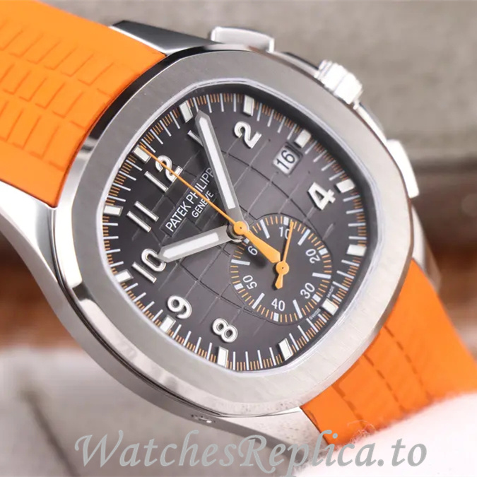 Patek Philippe Replica Aquanaut 5968A-001 Rubber strap 40MM - WatchesReplica.is