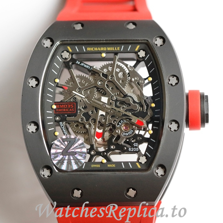 Richard Mille Replica RM035-AMERICA5 Rubber strap 50MM - WatchesReplica.is