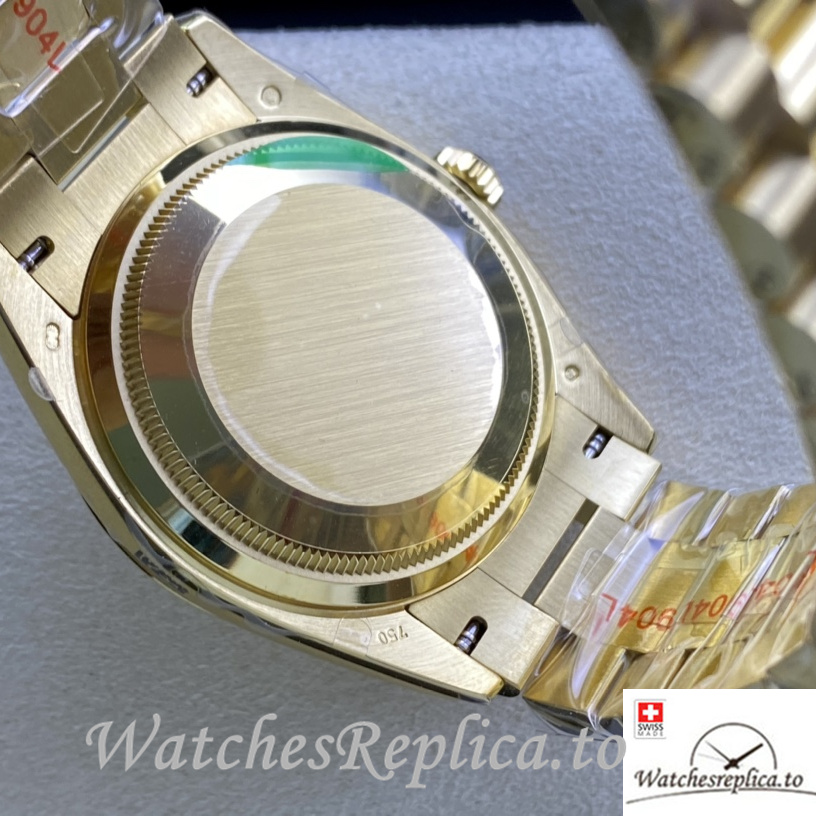 Swiss Rolex Datejust Replica 126233 Yellow Gold strap 36MM - WatchesReplica.is