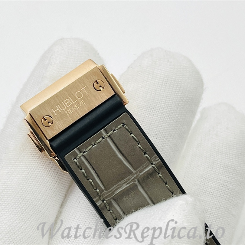 Hublot Replica Big Bang Sang Bleu Leather strap 42MM - WatchesReplica.is