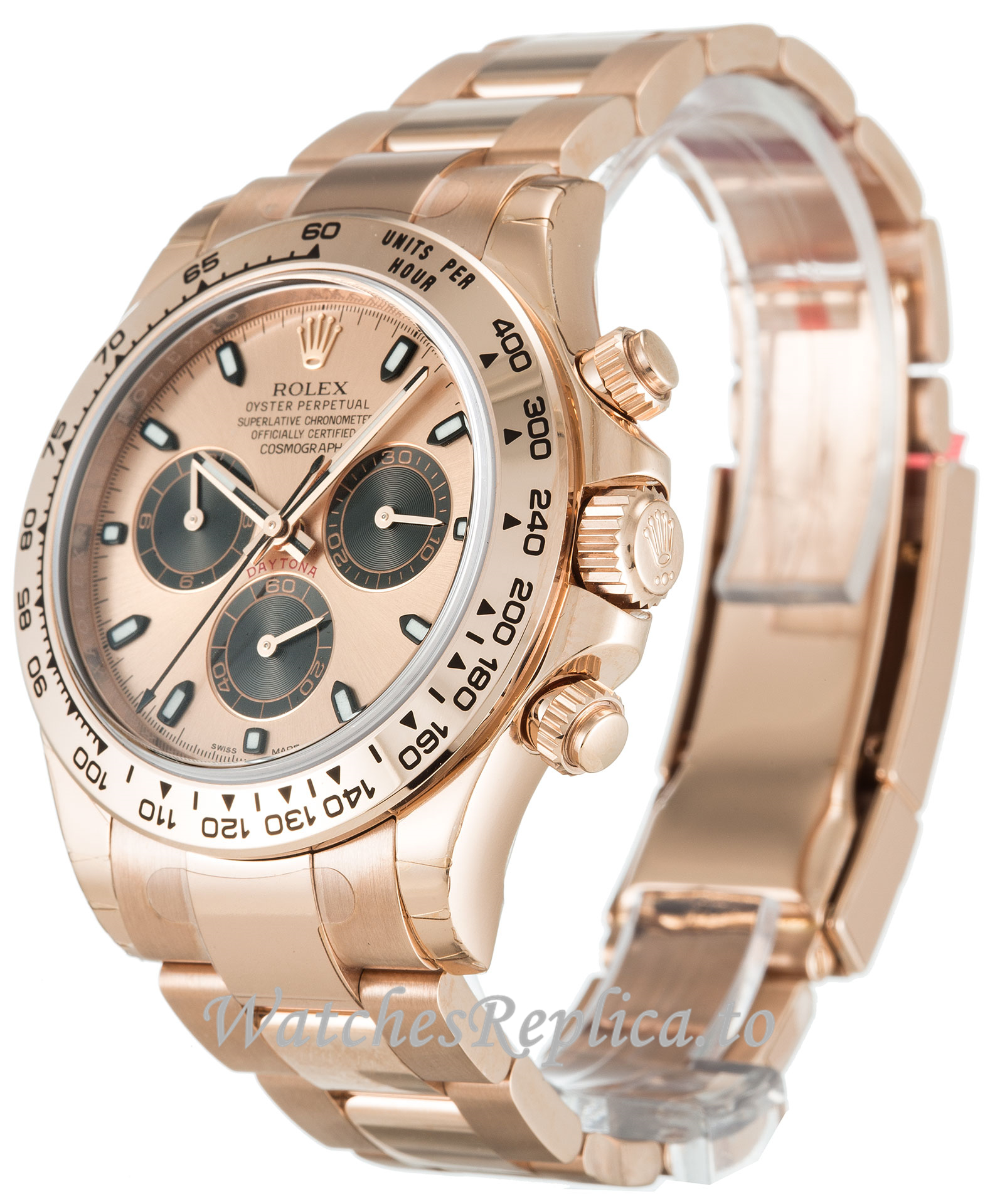 Rolex Daytona Rose Dial 116505 - WatchesReplica.is
