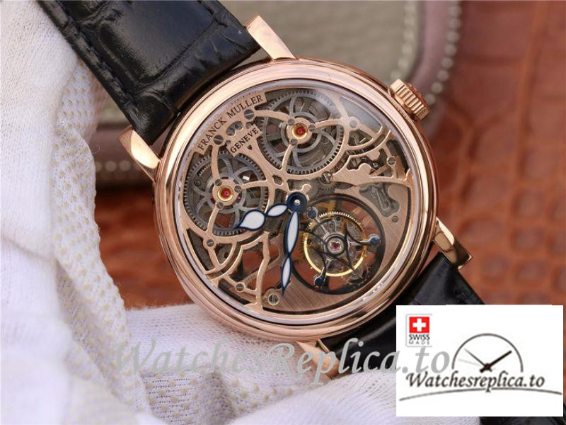 Swiss Franck Muller Giga Tourbillon Replica Black Strap 43.6 MM - WatchesReplica.is