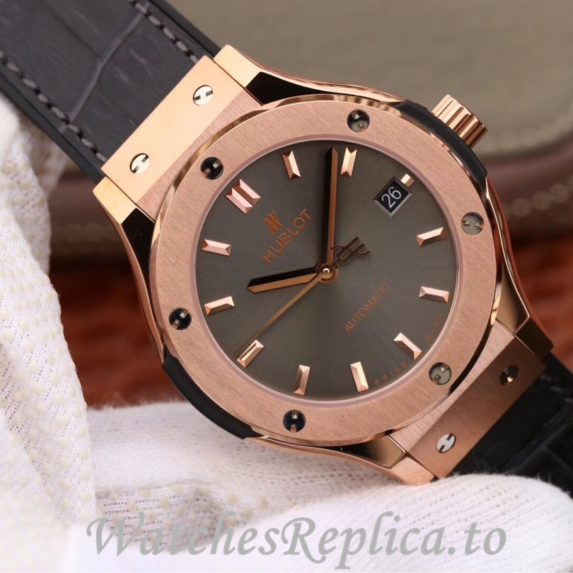 Hublot Replica 511.zp Leather strap 42MM - WatchesReplica.is
