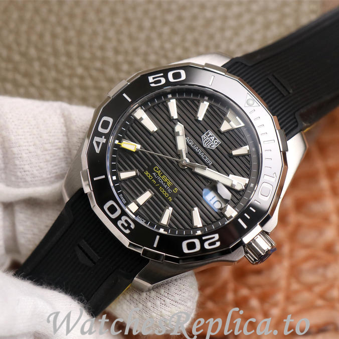 Tag Heuer Replica Aquaracer Rubber strap 43MM - WatchesReplica.is