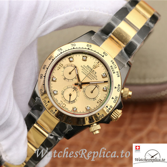 Swiss Rolex Daytona Replica 116598RBOW Stainless steel strap 40MM - WatchesReplica.is