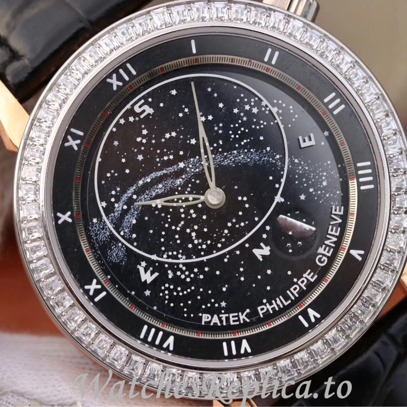 Patek Philippe Replica Complications 5102 Leather strap 43MM - WatchesReplica.is