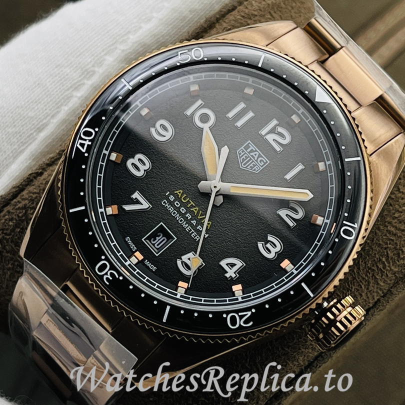 Tag Heuer Replica Autavia Stainless steel strap 42MM - WatchesReplica.is