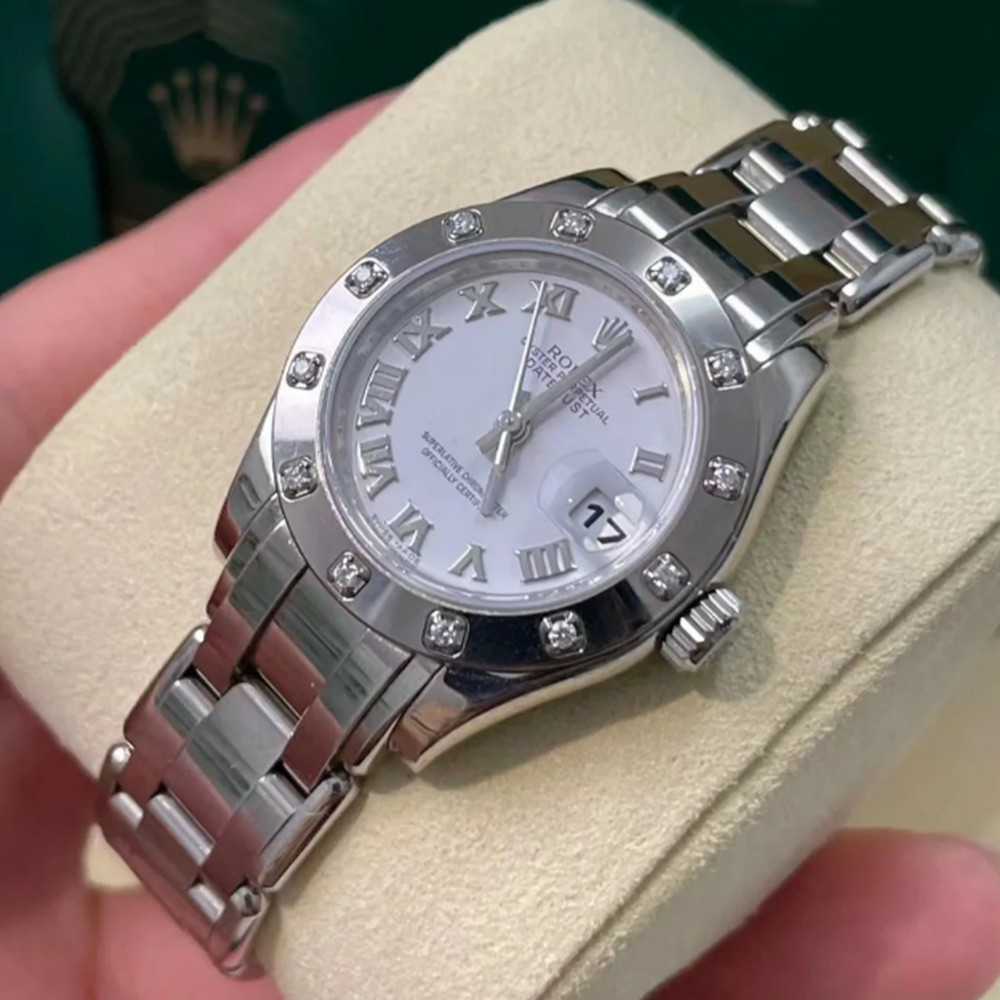 Rolex Pearlmaster White Dial 80319 - WatchesReplica.is