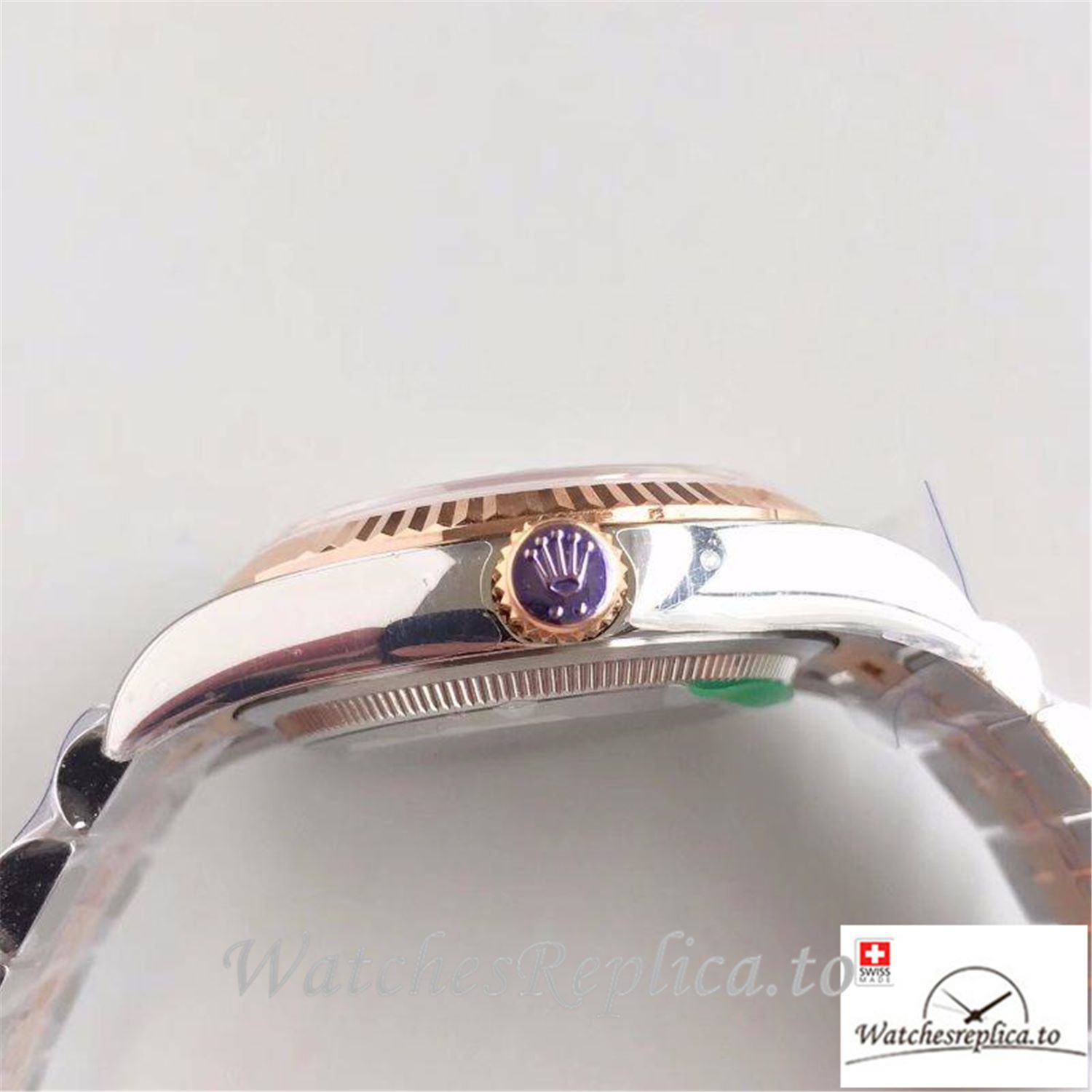 Swiss Rolex Datejust Replica 116234 002 Rose Gold Dial 36MM - WatchesReplica.is
