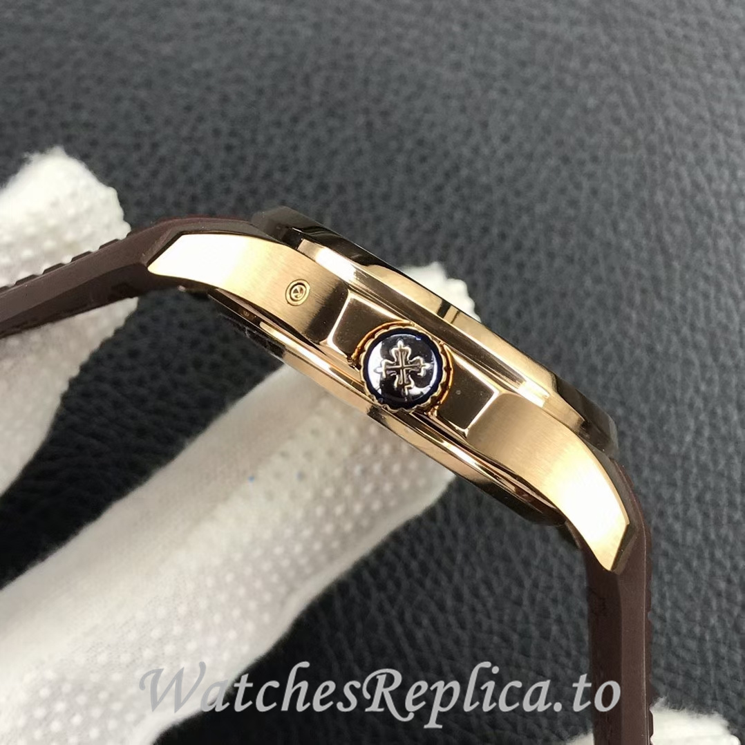 Patek Philippe Replica Aquanaut 5164A-001 Rubber strap 40.8MM - WatchesReplica.is