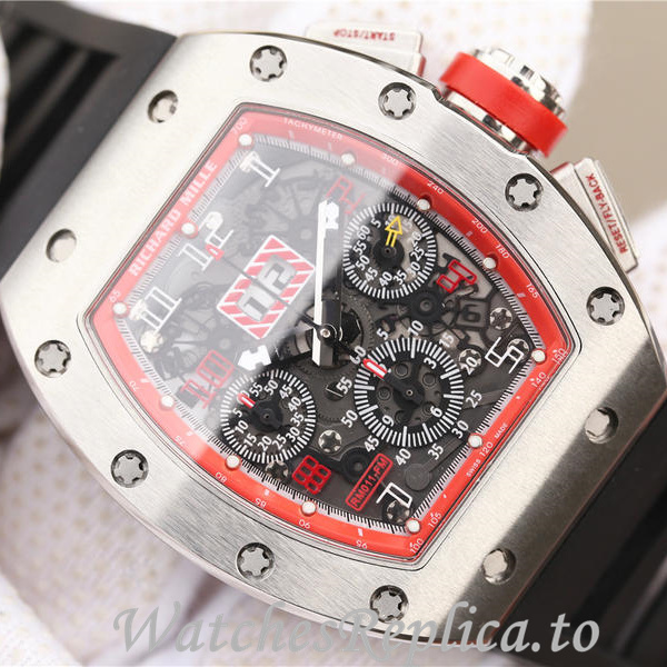 Richard Mille Replica RM011 Rubber strap 50MM - WatchesReplica.is