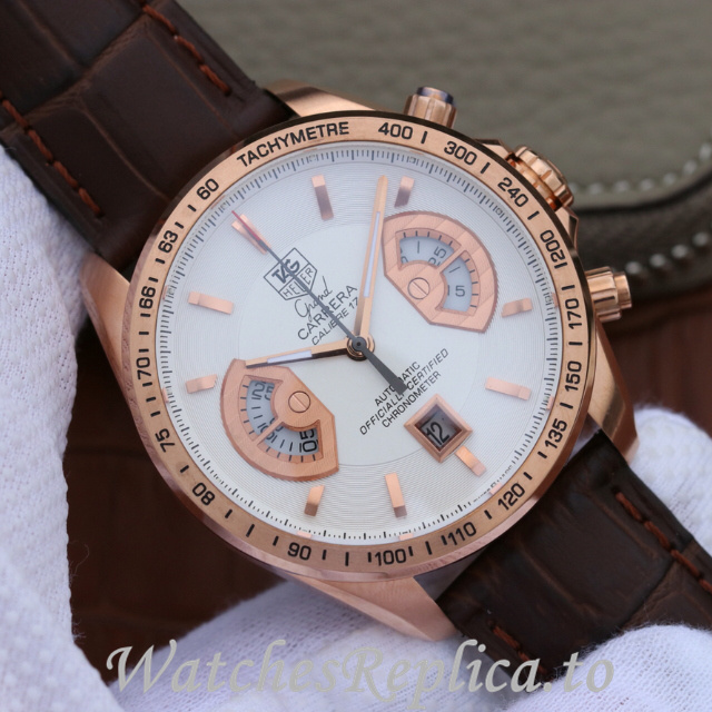 Tag Heuer Replica Carrera CAV514C.FC8171 Leather strap 43MM - WatchesReplica.is