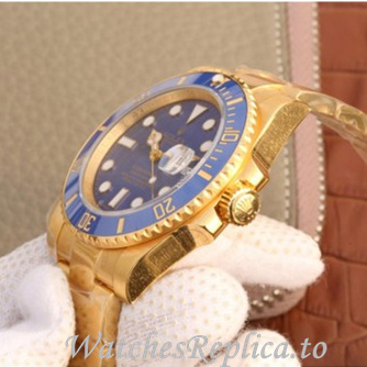 Swiss Rolex Submariner Replica 126618LN Yellow Gold strap 40MM - WatchesReplica.is